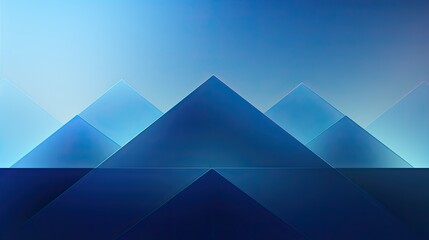 Wall Mural - Abstract symmetrical blue gradient background. Geometrical wallpaper concept.