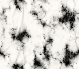 Poster - White and Black Acid Wash, Fabric Pattern, Seamless Pattern.