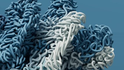 Poster - Abstract expanding lines background, 3d rendering.