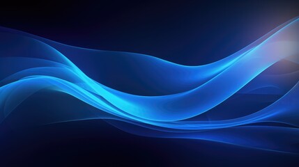Wall Mural - abstract blue wave design elegant background