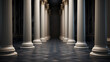 pillar in hallway elegant architecture design