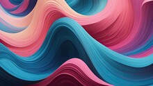 Colorful Wavy Background Design. Suitable For Banners, Posters, Flyers, Wallpapers And Others