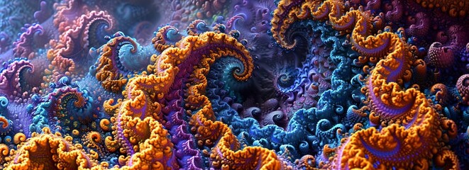 fractals pattern computer graphics, generative ai