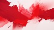expressive red acrylic paint strokes, isolated white background. artistic background for print and digital media, creative advertising campaigns, and graphic design inspirations