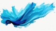 energetic cobalt blue paint brush swipe, isolated white background. ideal for corporate design, artistic backgrounds, and dynamic wallpaper visuals