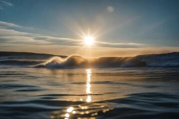 Wall Mural - sunset over the sea