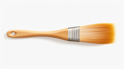 Poster - paint brush transparent background 3d rendering on white background