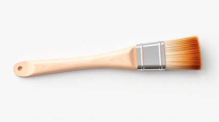 Poster - paint brush transparent background 3d rendering on white background