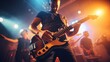© SazzadurRahaman - _A_rock_band_is_performing_on_stage._Guitarist_bass_guiter ai generative images