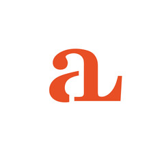 Fototapete - al or la logo design vector icon