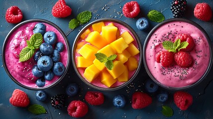 Wall Mural - Color Burst Smoothie Bowl