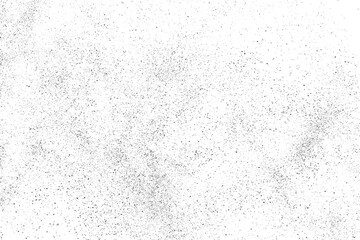 Sticker - Black texture overlay. Dust grainy texture on white background. Grain noise stamp. Old paper. Grunge design elements. Vector illustration.	

