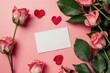 Simple Valentines Day Card Template with Minimalist Design
