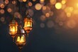 Ramadhan lantern in the night