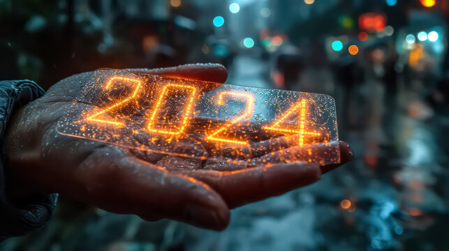 2024 futuristic hologram