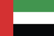 UEA flag national emblem graphic element illustration template design. Flag of UEA - vector illustration