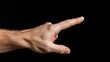 © sema_srinouljan - male hand touching or pointing to something