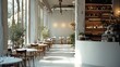 © visoot - A trendy minimalistic bistro, Light and modern design. Generative AI.