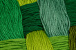 Splecione bawełniane nici tworzące wzór kratownicy