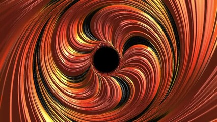 Wall Mural - luxury gold metallic swirl pattern flow on black texture. modern background animation