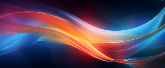 Abstract background featuring a vibrant and colorful wavy pattern. Set against a dark backdrop.