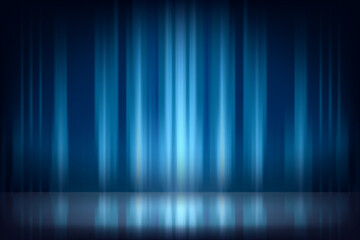 Poster - Abstract blue studio with white podium. Design product template. 3d vector mockup