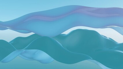 Fototapete - Vibrational waves of abstract forms representing the resonance achieved when aligning personal values and goals.