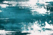 Grunge Background Of A White And Blue Brush Stroke