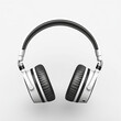 Wireless Over-Ear (full size) headphones isolated on white background. Modern colored sound stereo headphones, Generative Ai