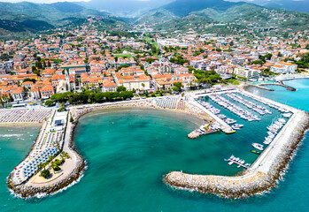 Poster - The village of Diano Marina, Liguria, Italy