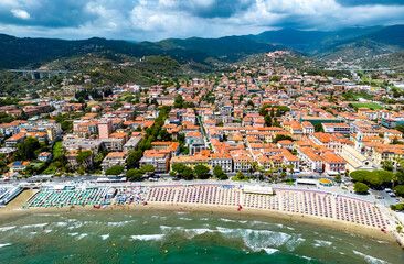 Poster - The village of Diano Marina, Liguria, Italy