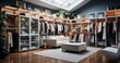 Master closet, blending functionality with unique design