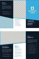 Wall Mural - a vector template of marketing brochure design