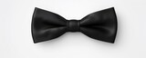 Fototapeta  - black bow tie on white background