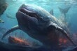 Gentle marine giants, kind aquatic behemoths. Generative AI