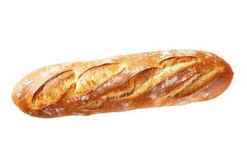 Wall Mural - baguette bread Isolated on transparent background. Generative AI