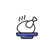 © Graphicsmine - Chicken icon design with white background stock illustration