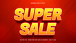 Editable text effect super sale theme