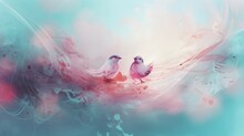 Love Birds Abstract Background