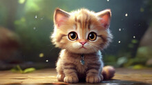 Cute Animal Cat Cartoon Image