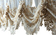 Lace Curtain Drapes on Transparent Background