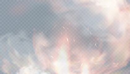 Poster - Fire spark background. Vector fire sparks. Sparks PNG, fire particles. Fire spark background