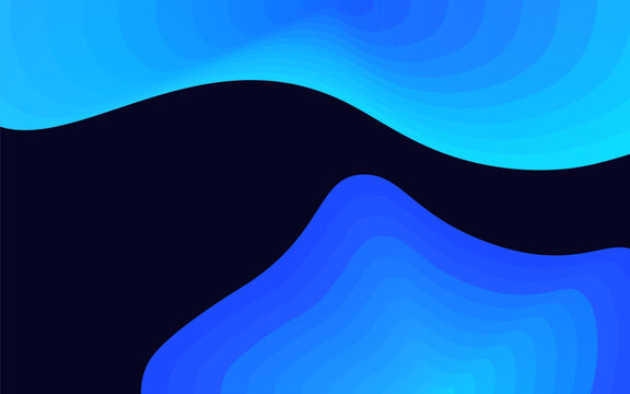 Abstract 3D wave shape background design element for banner advertising website layout