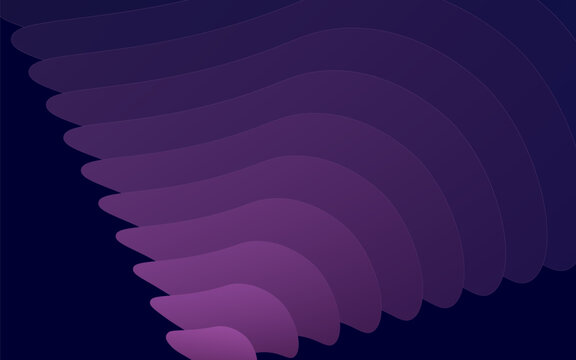 Abstract 3D wave shape background design element for banner advertising website layout