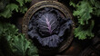Black cabbage photo top view