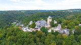 Fototapeta Natura - Schloß Burg bei Solingen und Wermelskirchen im Bergischen Land von Süden gesehen