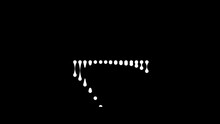 Drip Animation Of Sequential White Dots