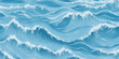 Abstract surface ocean water wave, seamless blue water ocean wave background. Blue water ocean surfing wave.