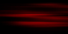 Red Line Of Light Speed Motion Background. Red Fast Movement Background Design Faster. Concept Texture Of Digital Technology Speedy Move And Space Black