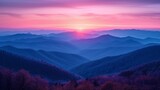 Fototapeta Lawenda - Dawn Majesty: High-Resolution Gradient Background on Mountains with Soothing Natural Colors and Majestic Texture